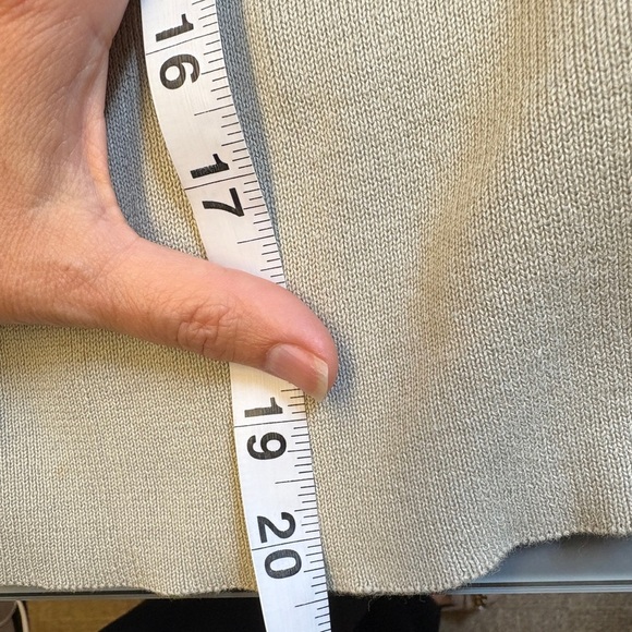 Bedo 100% Cotton sage rib knit button up Sleeveless Vest women's size Medium - Picture 8 of 8